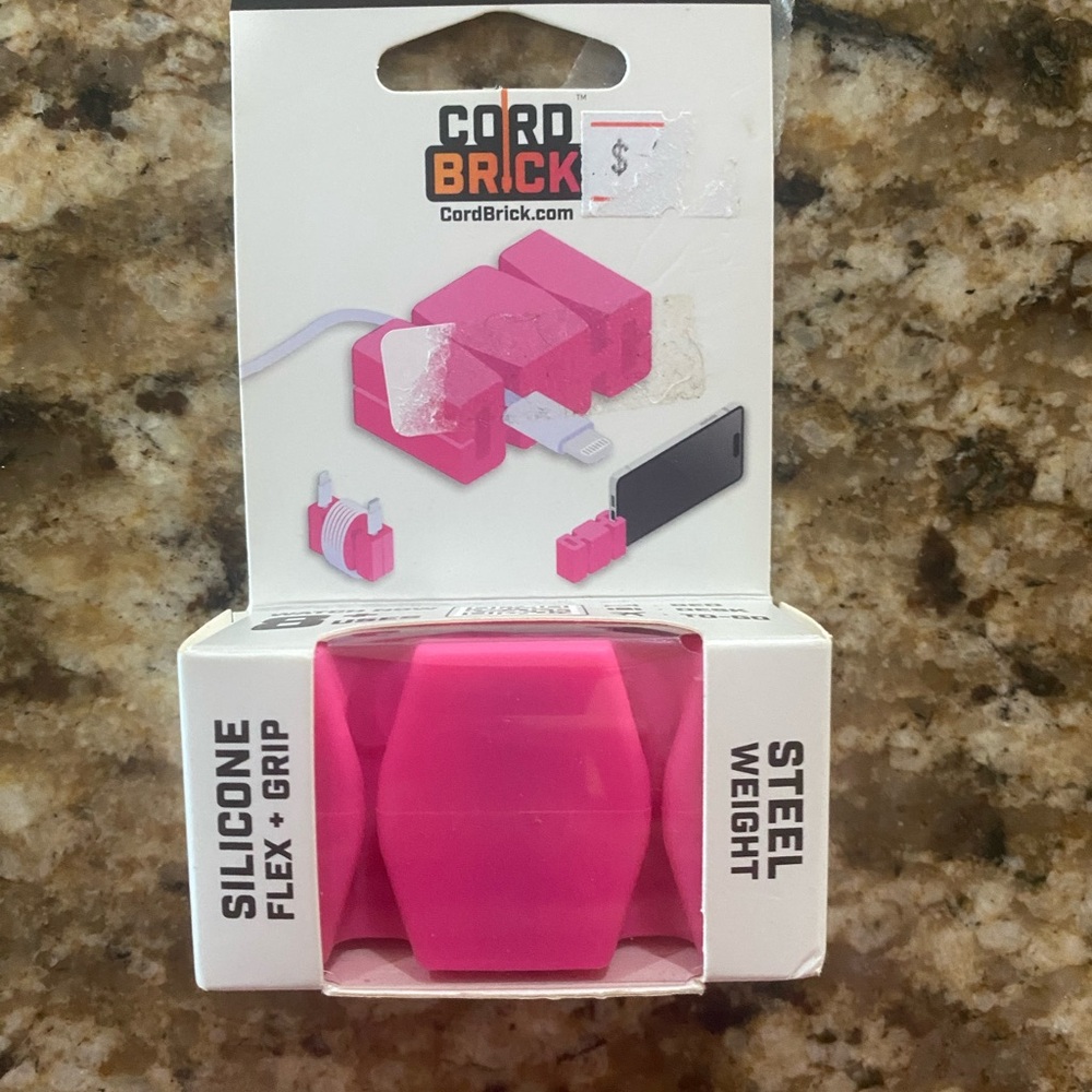 CordBrick Pink Silicone Flex Grip